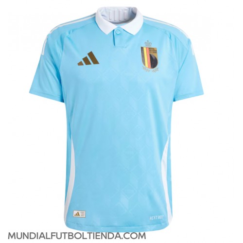 Camiseta Bélgica Segunda Equipación Replica Eurocopa 2024 mangas cortas